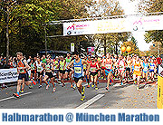 29. München Marathon: Start Halbmarathon Lauf 2014 am 12.10.2014 (Foto: NT)